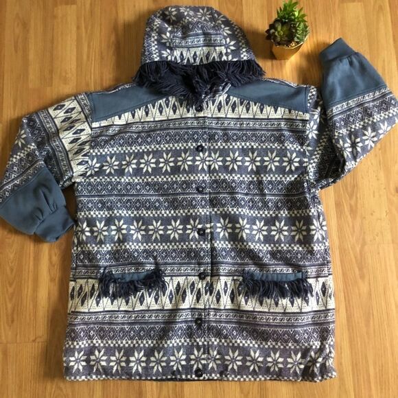 CURRENT SEEN Reversible Snowflake Jacket - Picture 3 of 10